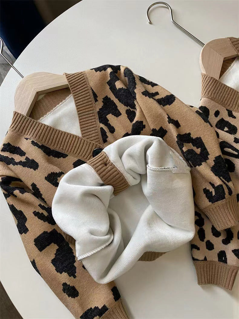 Blusa infantil de leopardo de verano para mujer