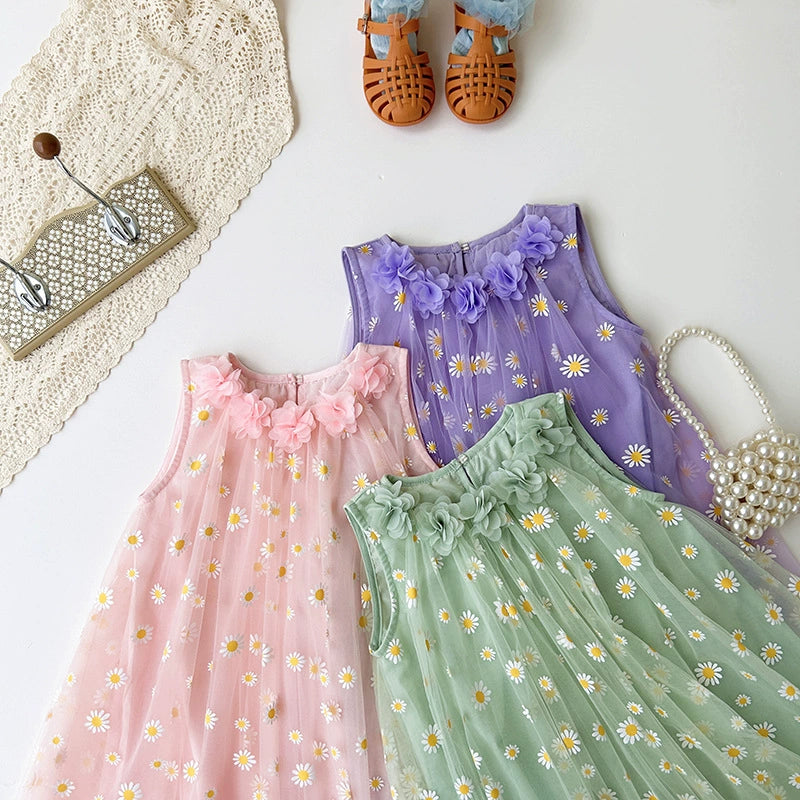 Children's Tulle Daisies Dress