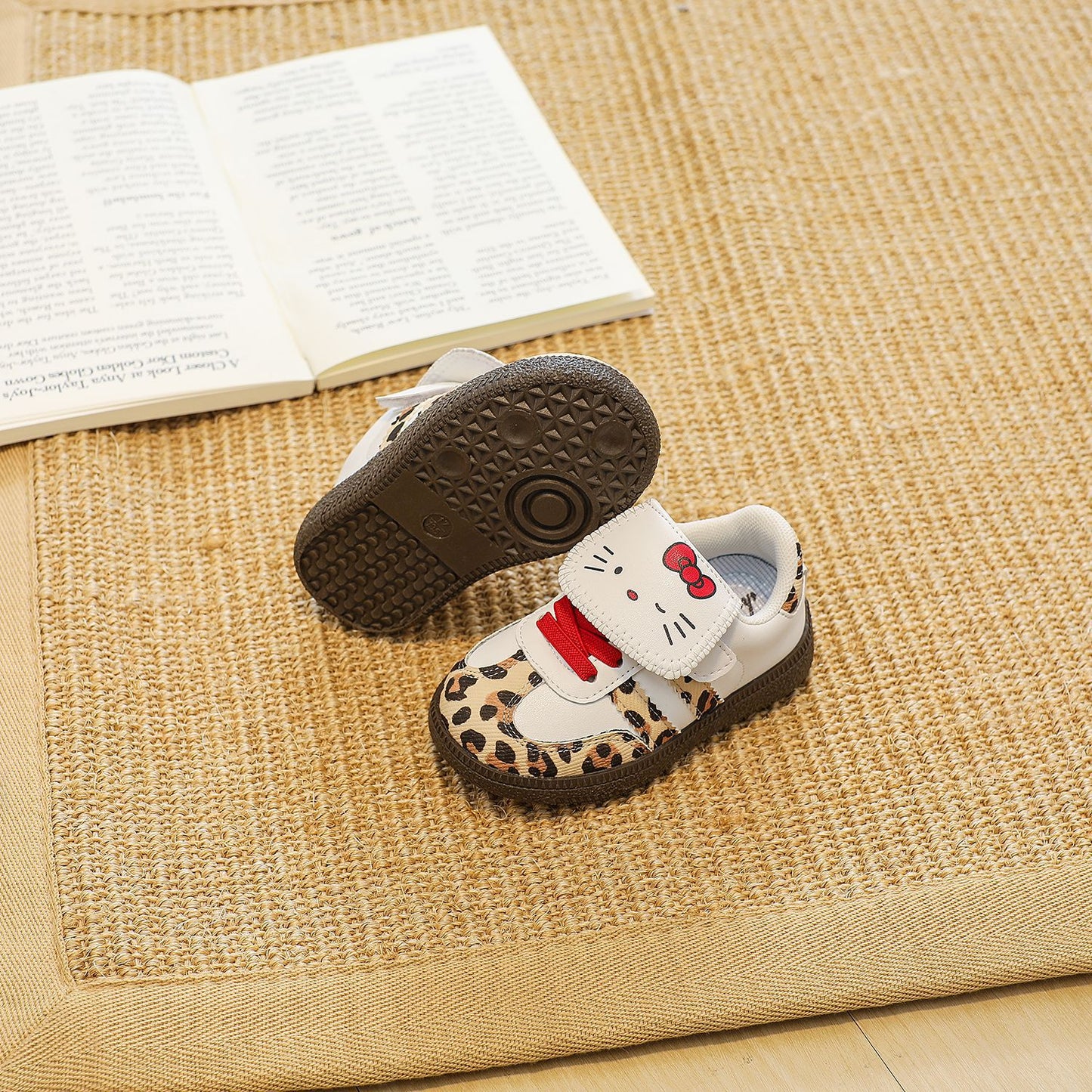 Children's Female AD Leopard Sneakers