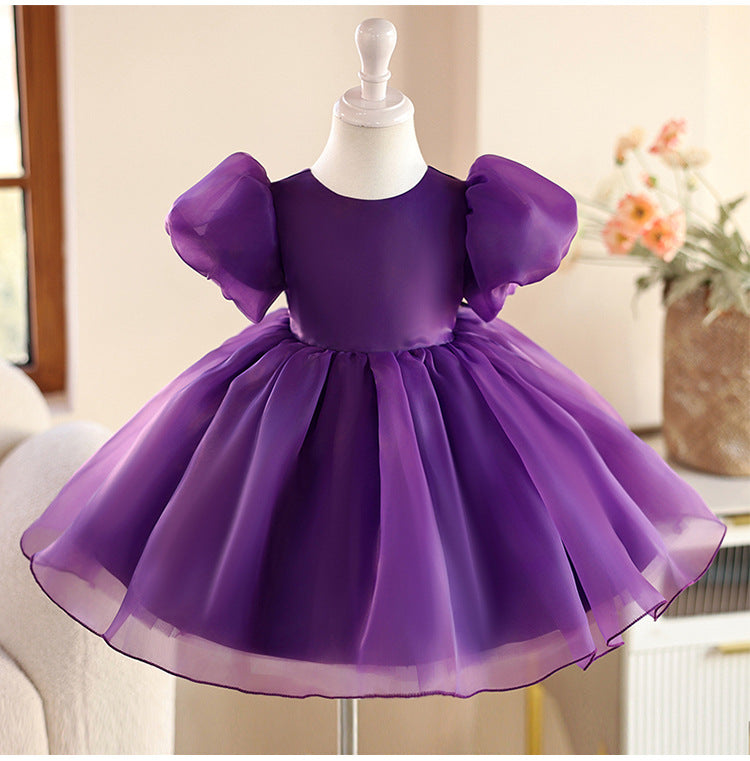 Puffy Bow Party Dress