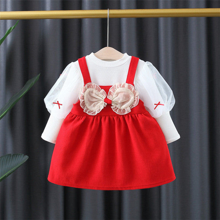 Girls' Set with Bow and Tulle