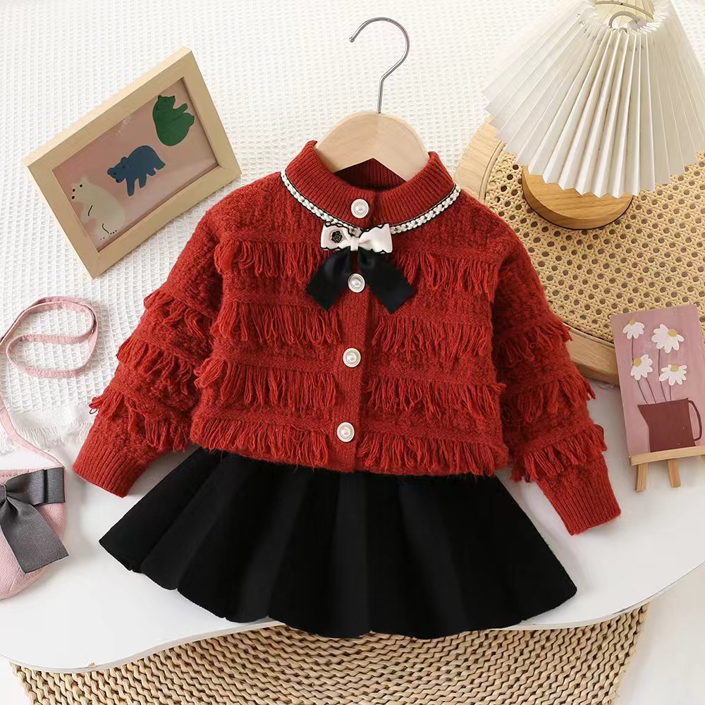Children's Winter Set with Bow