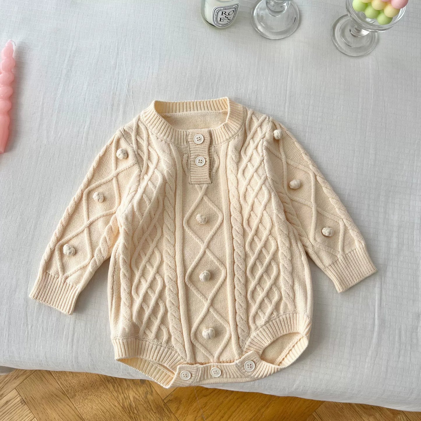 Baby Knit Long-Sleeve Bodysuit