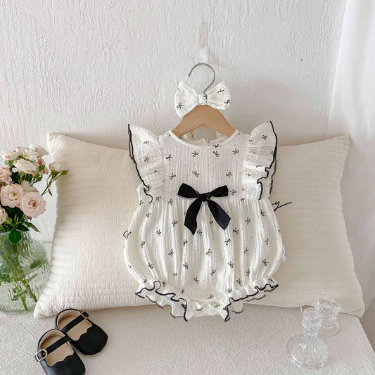 Girls' Bow Bodysuit