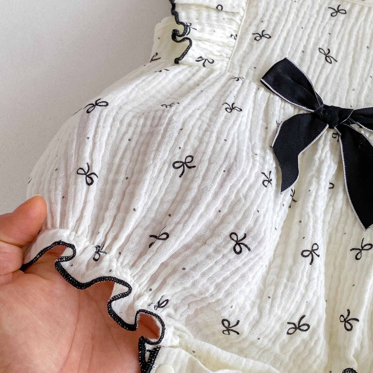 Girls' Bow Bodysuit