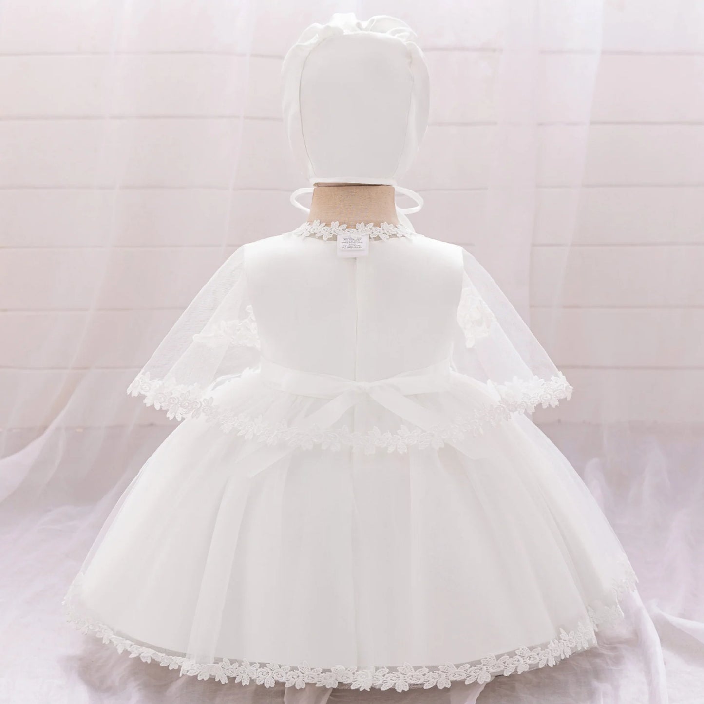 Luxury Children's Dress with Flower Embroidery