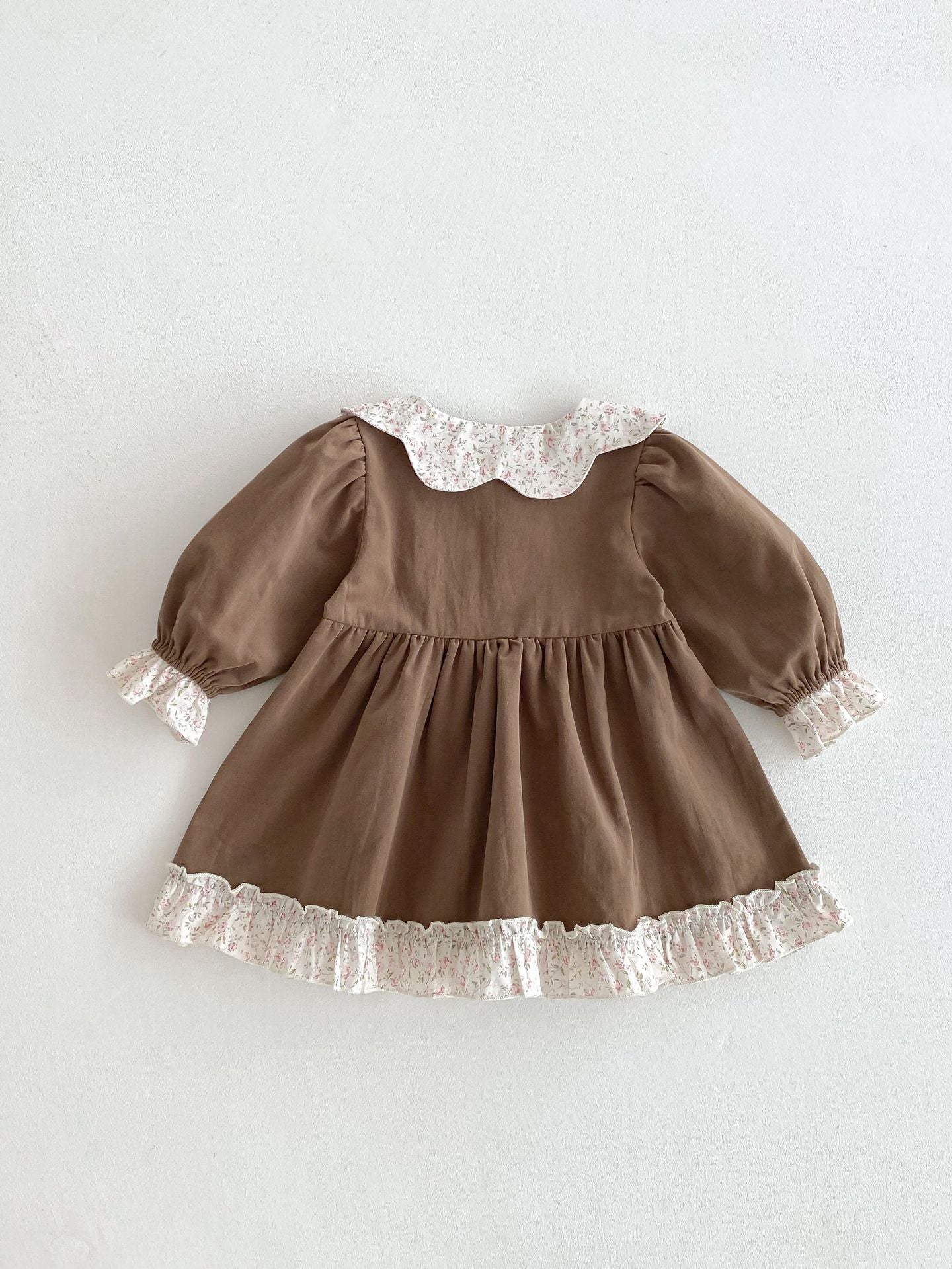 Children's Dress with Flower Bars