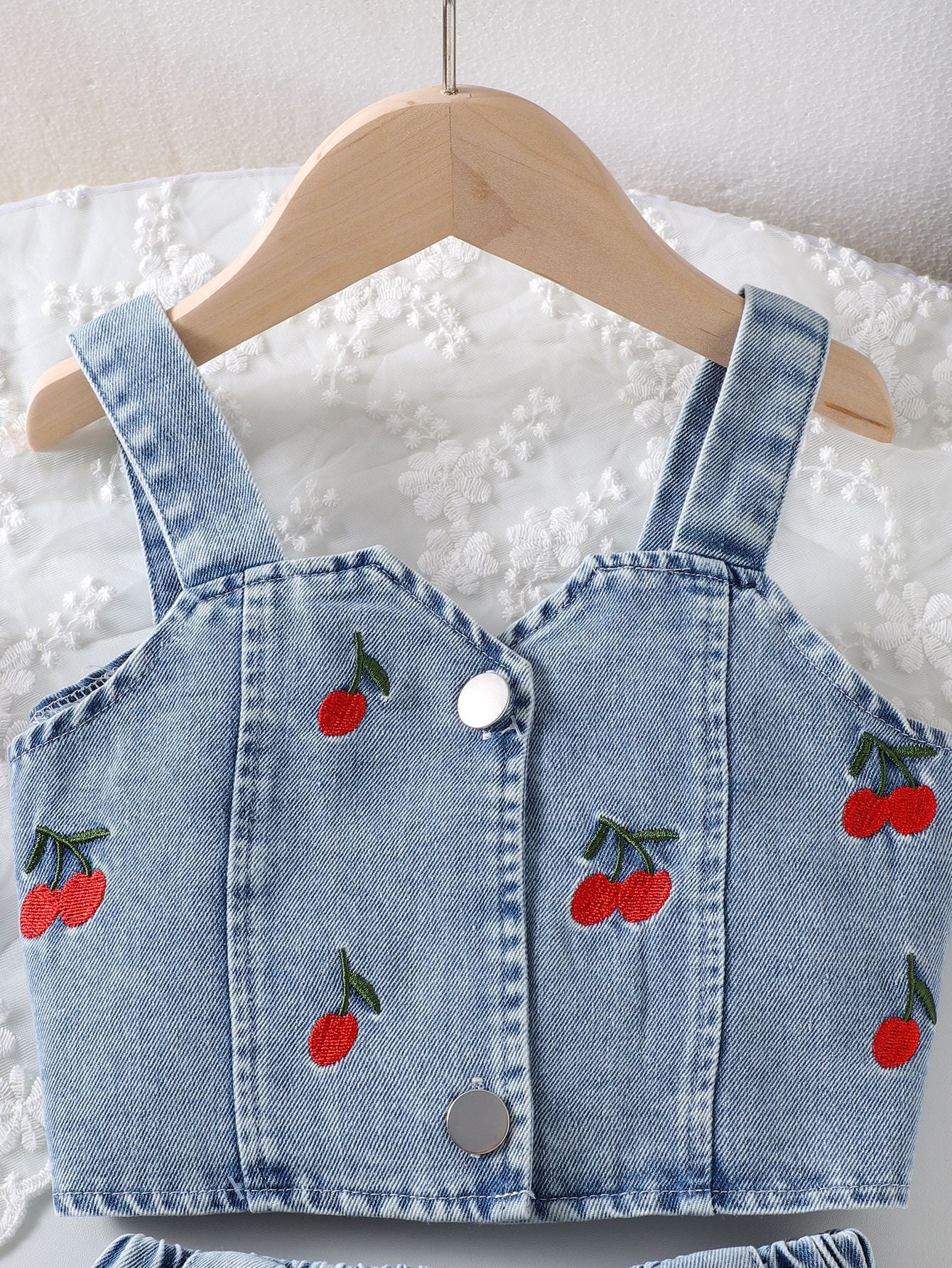 Children's Summer Jeans Cherry Set