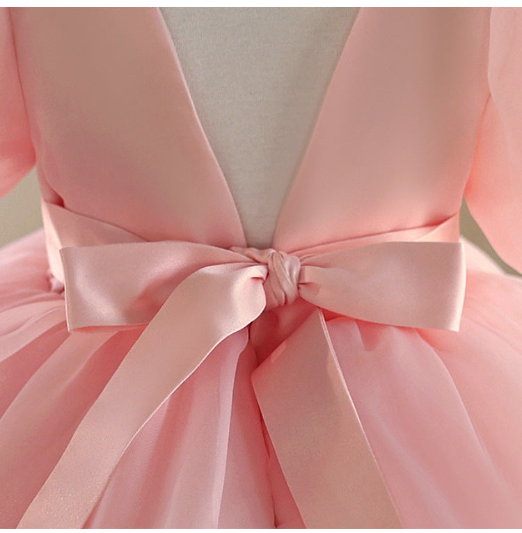 Puffy Bow Party Dress