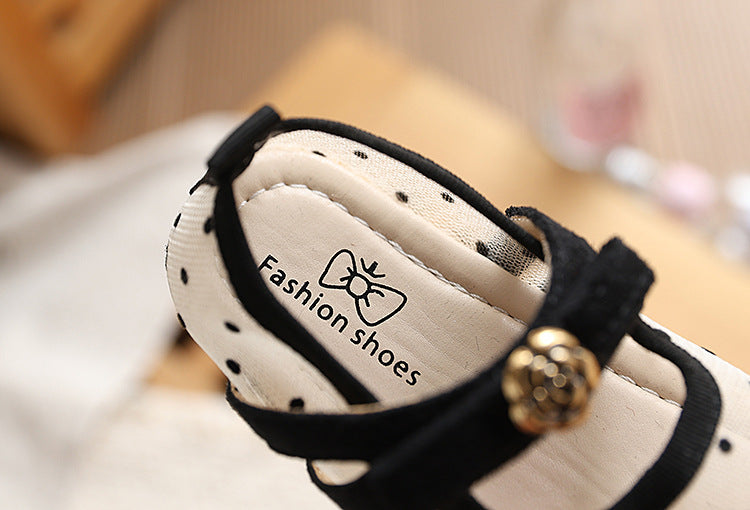 Girls' Polka-Dot Ballet Flats