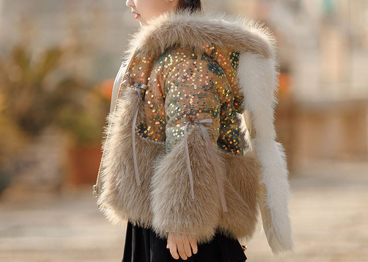 Girls' Glitter Bunny Coat