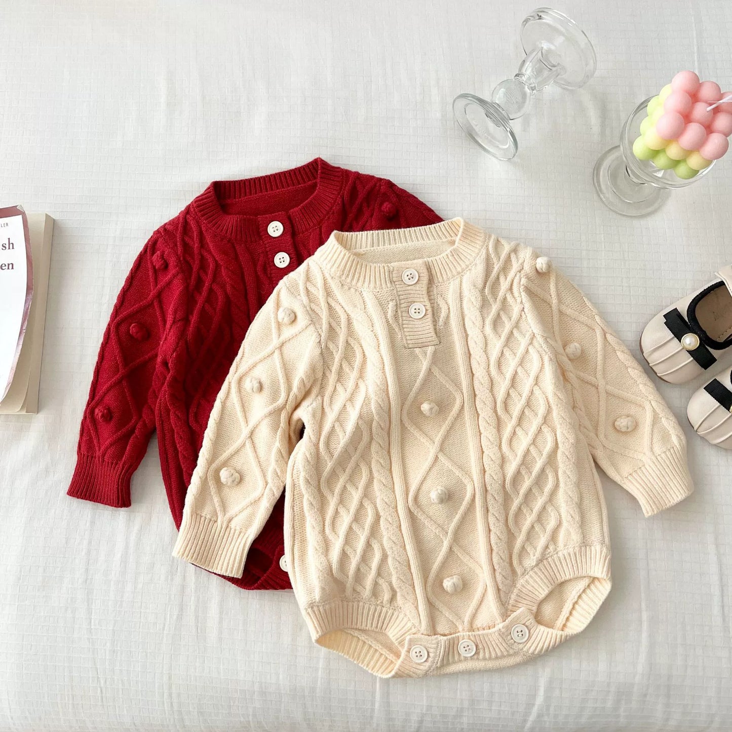Baby Knit Long-Sleeve Bodysuit