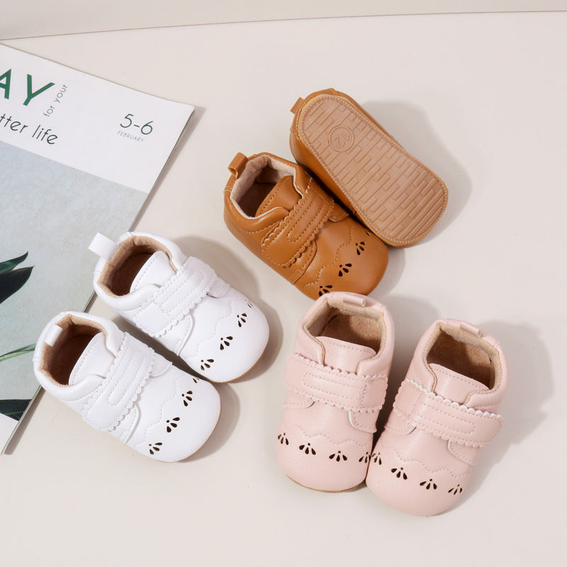 Zapatos de bebé con velcro para princesitas