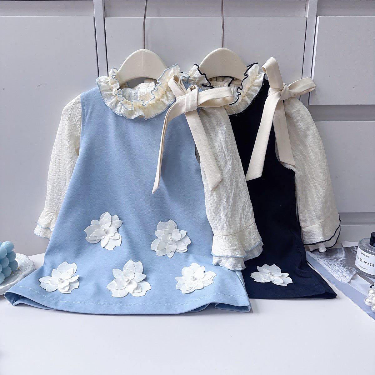 Children's Flower Dress + Long Sleeve