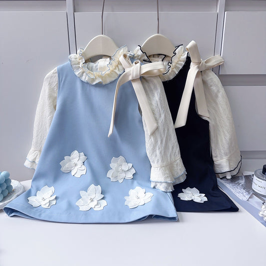 Children's Flower Dress + Long Sleeve