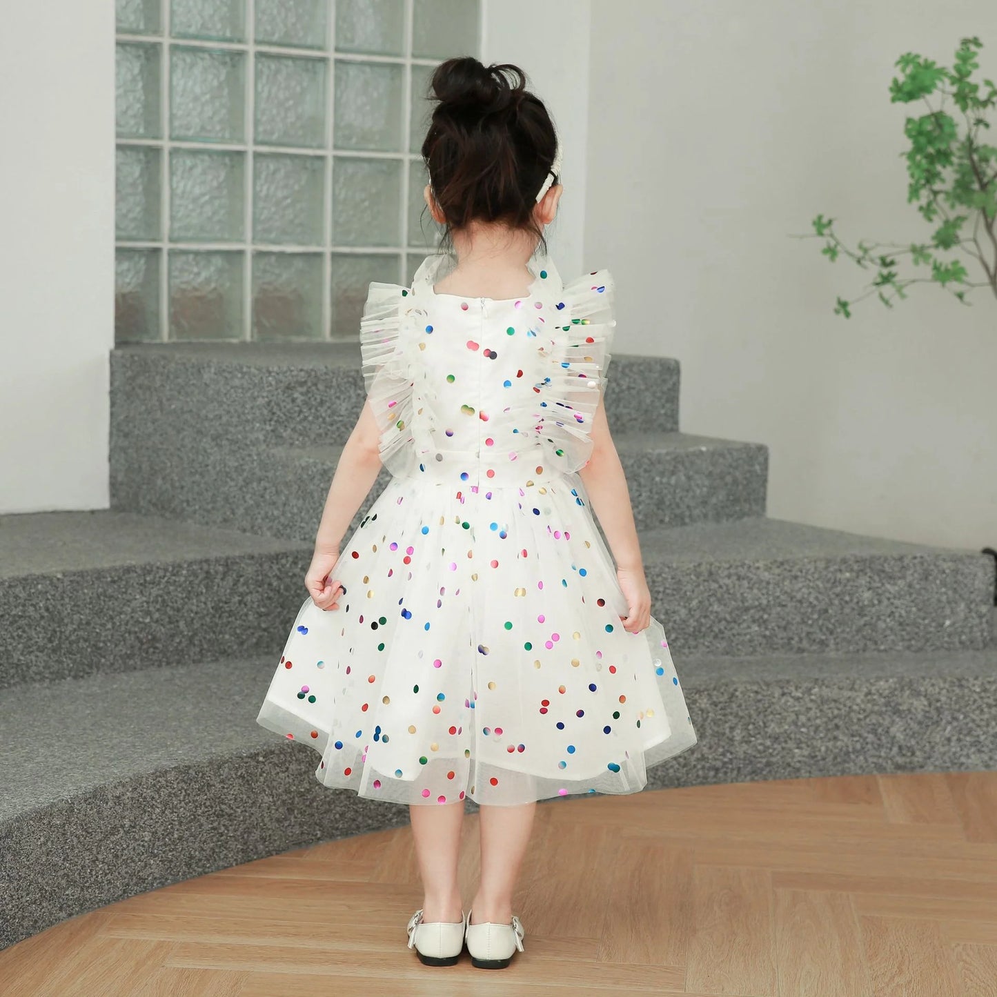 Children's Polka Dot Tulle Dress