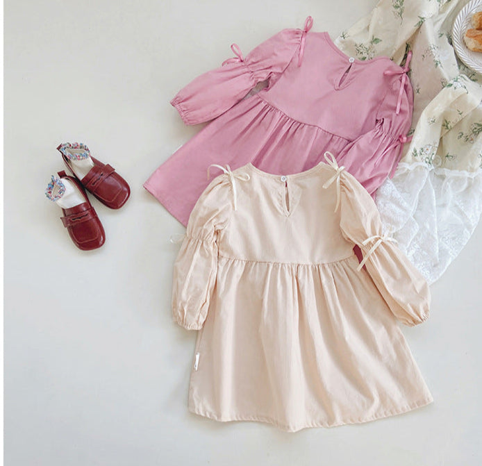Children's Lace Dress with Bows