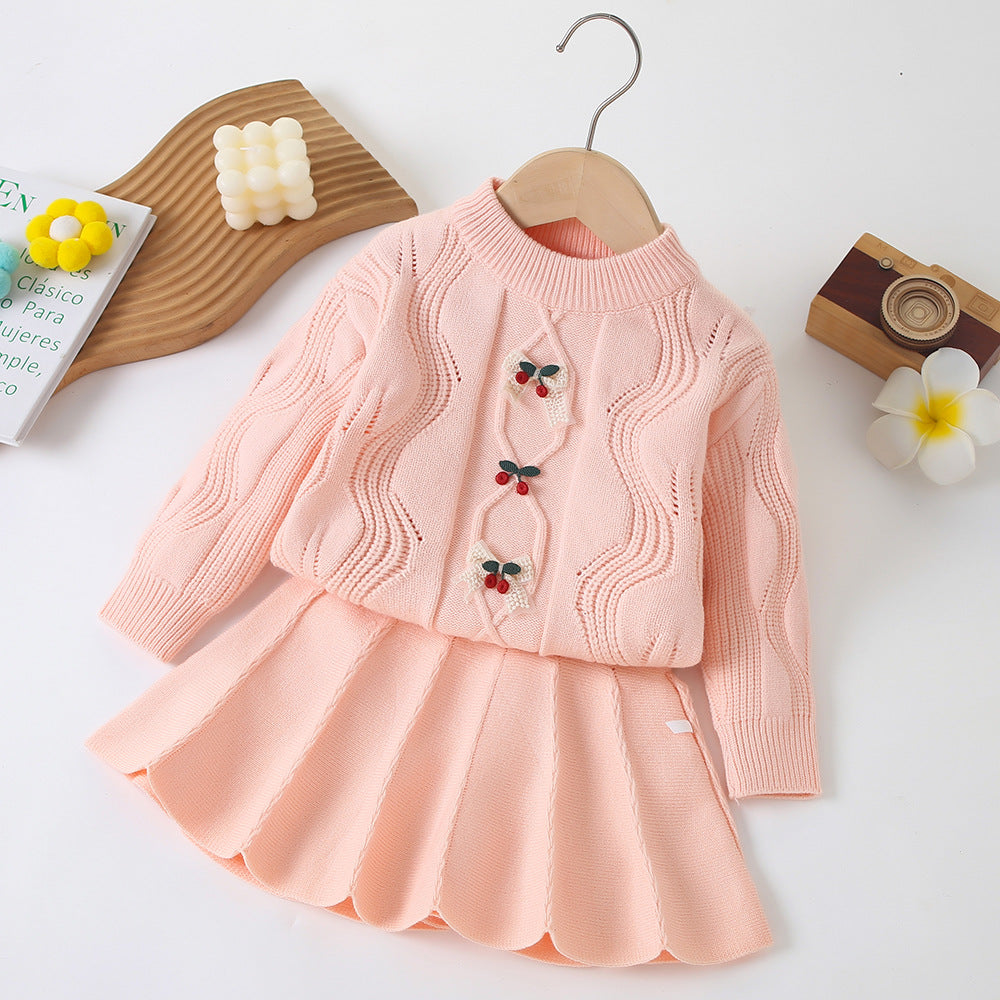 Children's Cherry Knitting Set