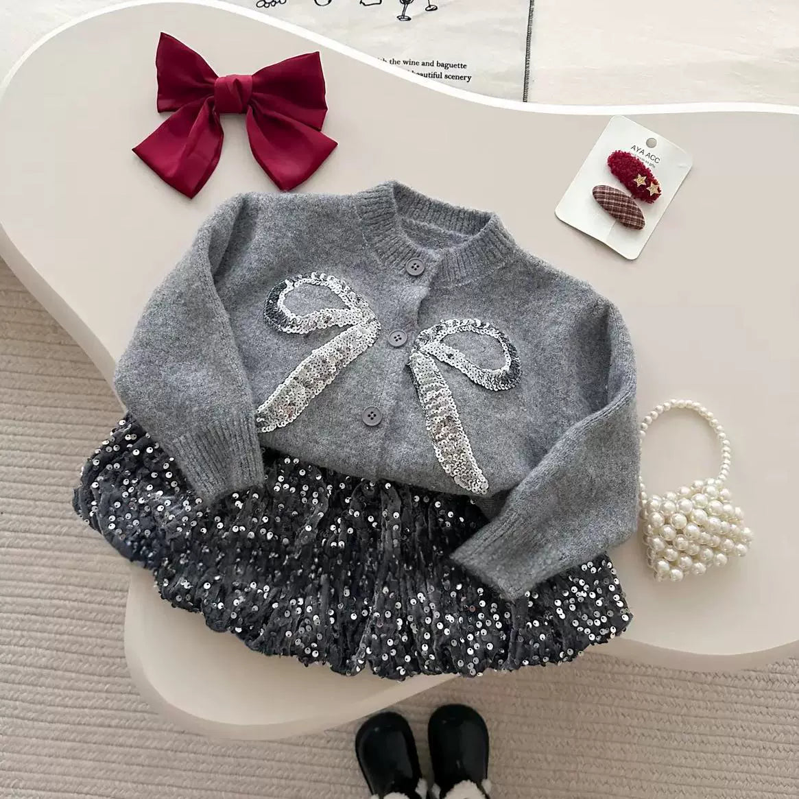 Girls’ Bow & Sparkle Set