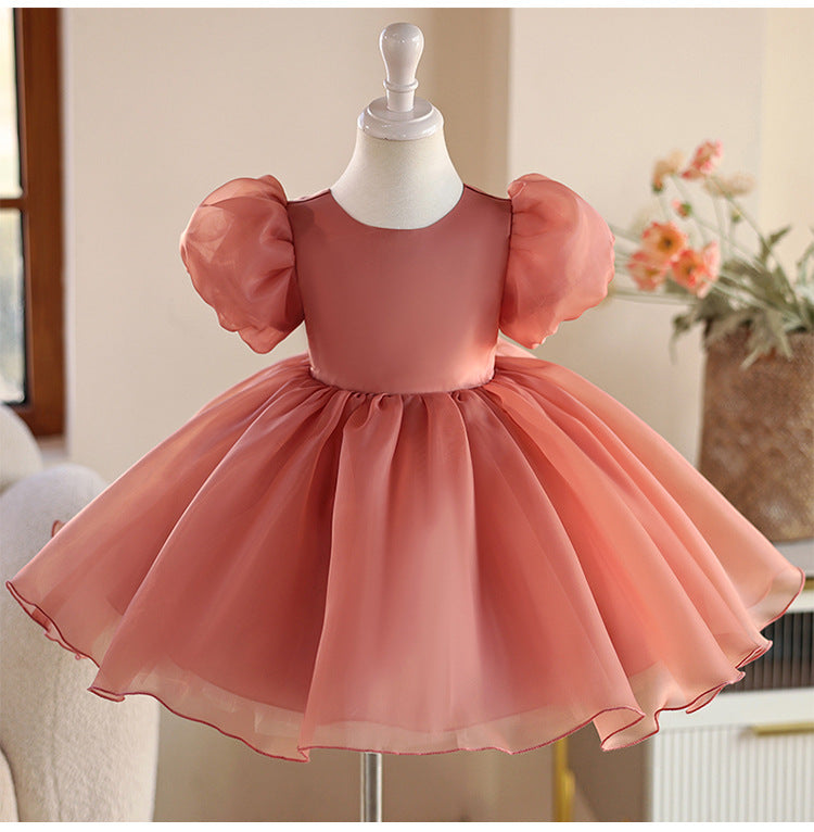 Puffy Bow Party Dress