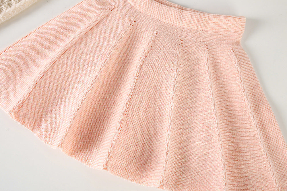 Girls' Knit Flower Set