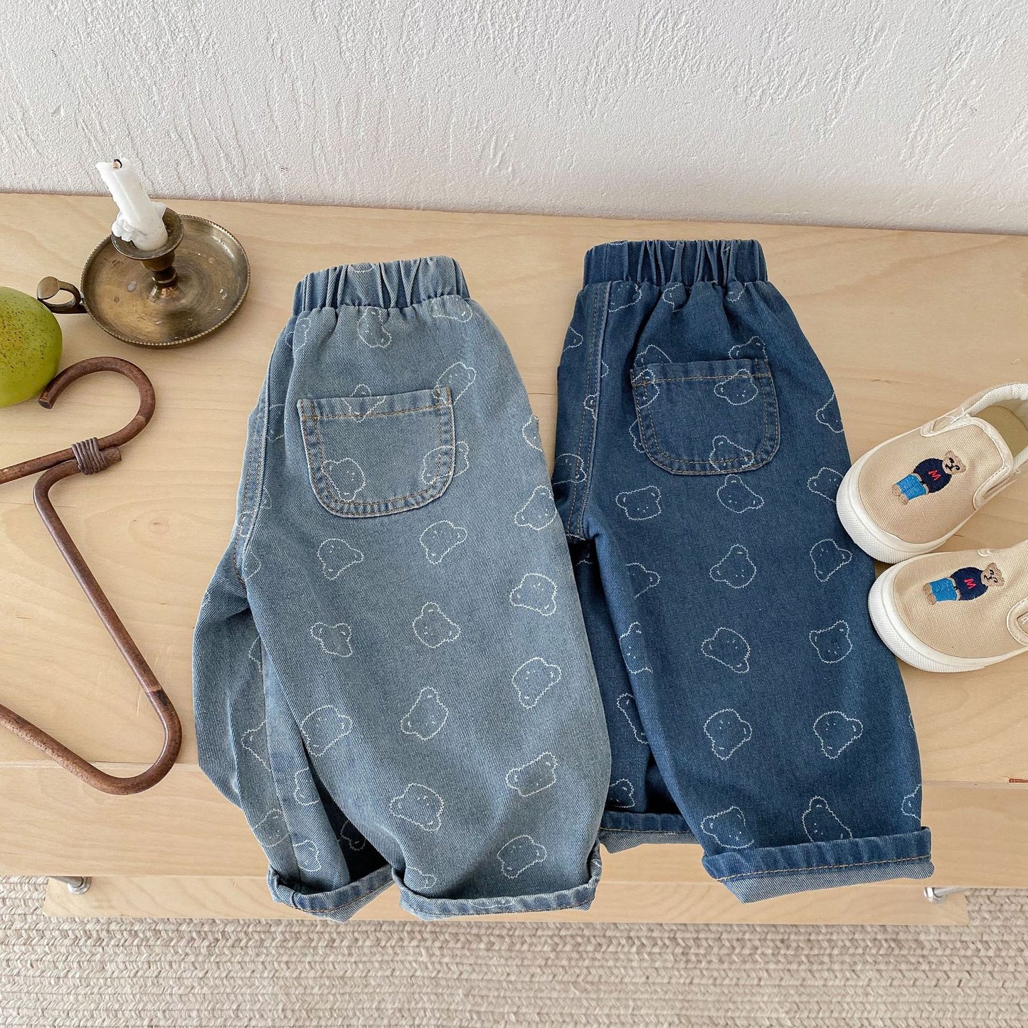 Kids Jeans with Teddy Bears