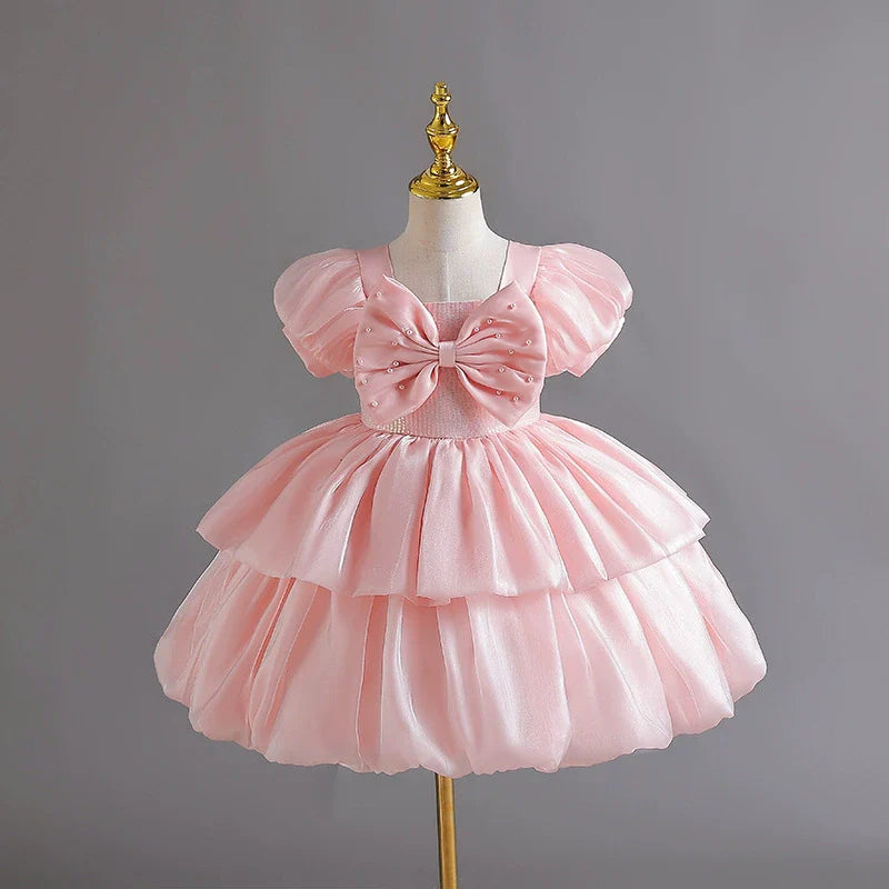 Puffy Bow Party Dress