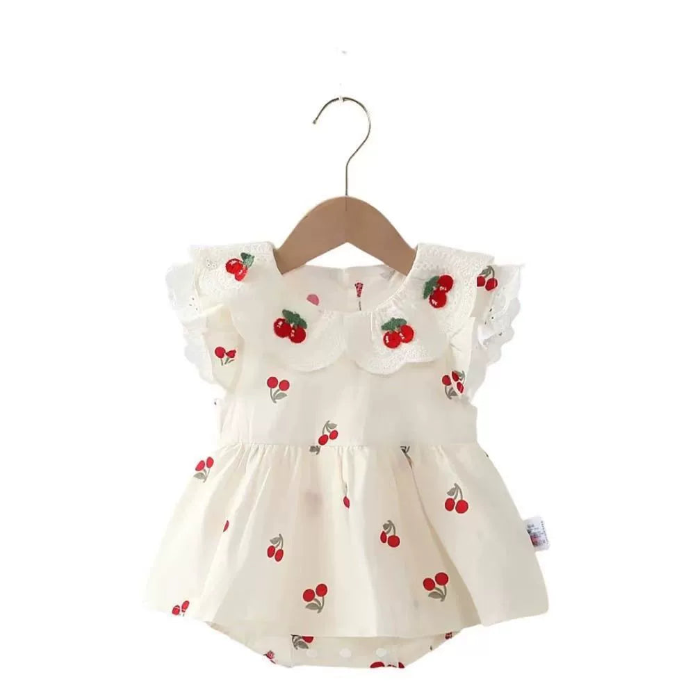Children's Female Summer Cherry Dress