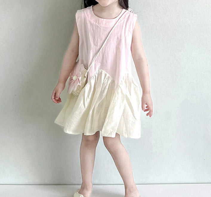 Children's Summer Dress + Flower Bag
