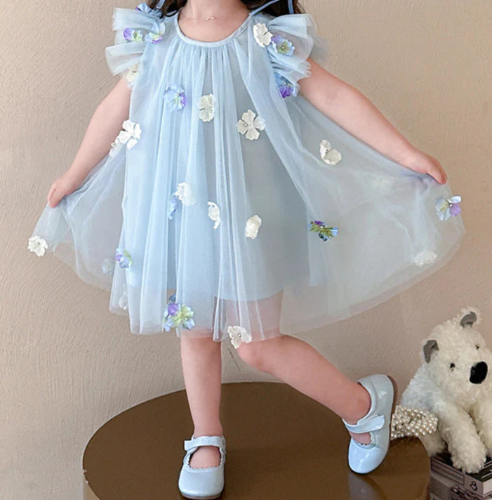 Children's Tulle Flower Dress