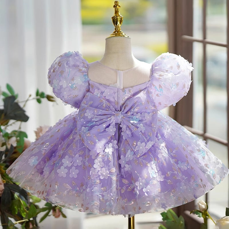 Flower and Bow Party Dress