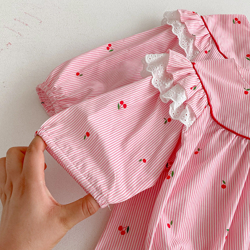 Pink Cherry Children's Bodysuit/Dress
