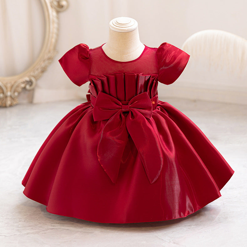 Children's Party Dress with Bow