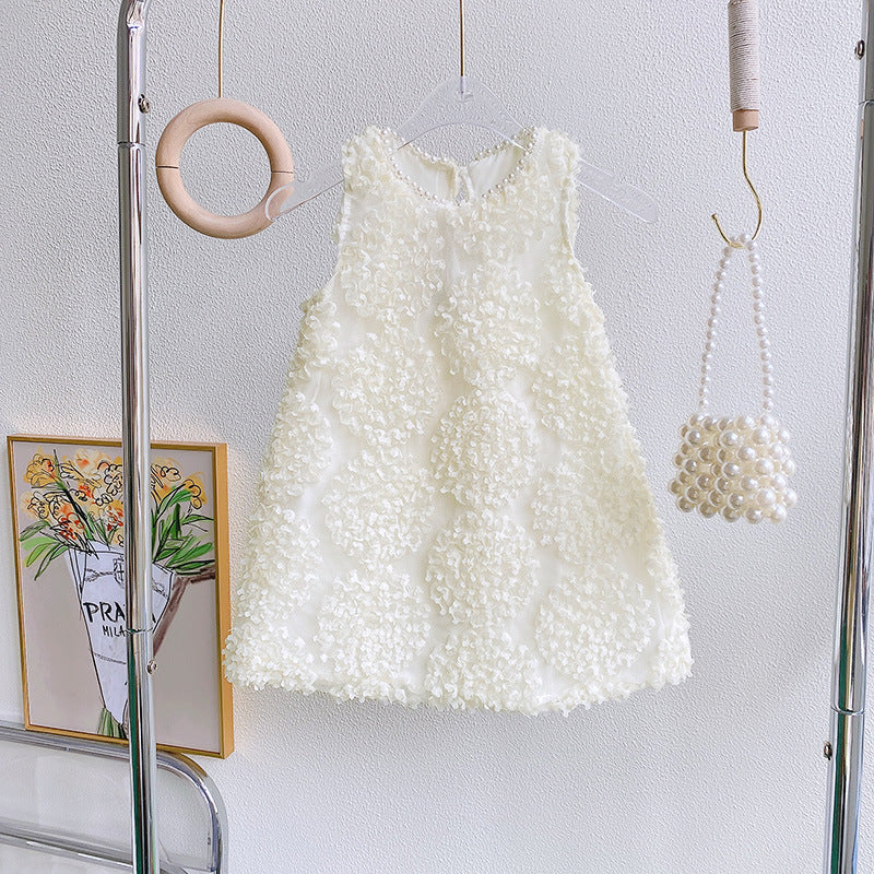 Children's Flower and Bow Dress