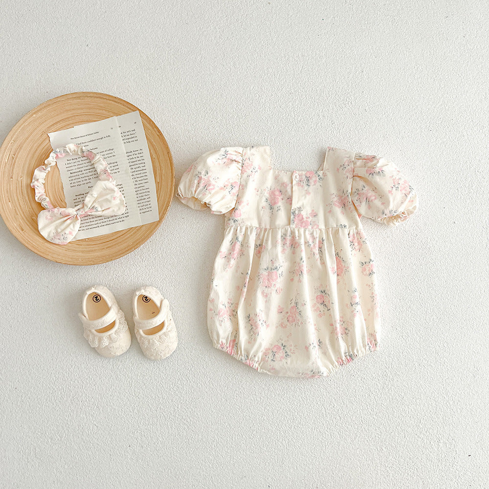 Children's Dress with Flower Bow
