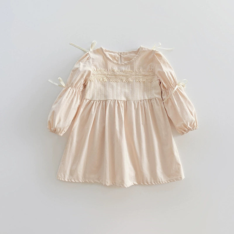 Children's Lace Dress with Bows