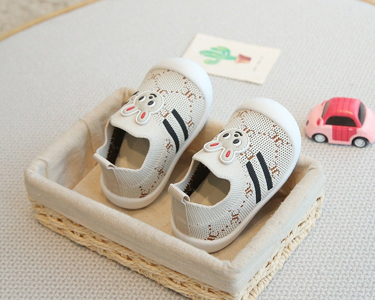 Kids' Sneakers with Soft Sole and Bunny Design