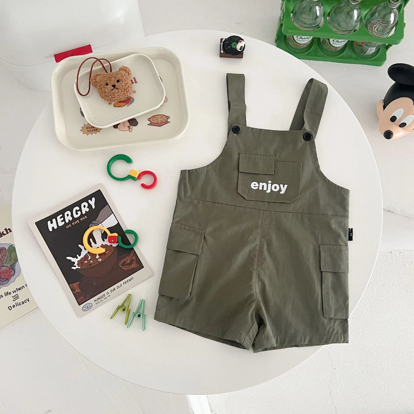 Children's Overalls Enjoy Pocket