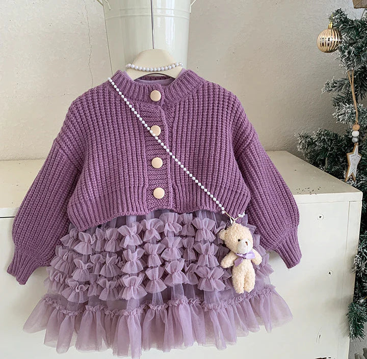 Children's Set: Jacket + Tulle Dress
