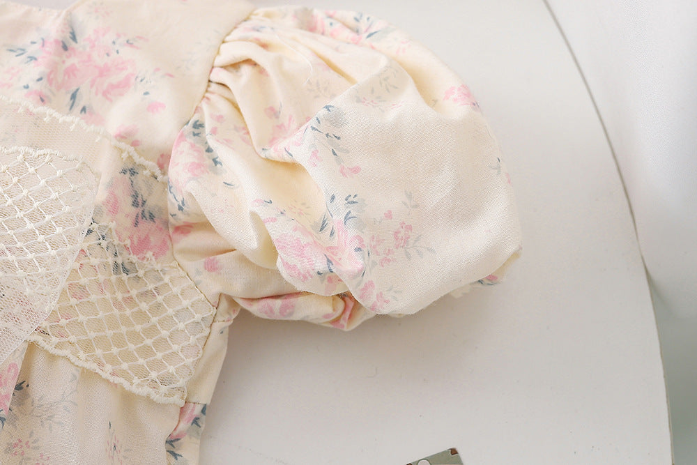 Children's Dress with Flower Bow