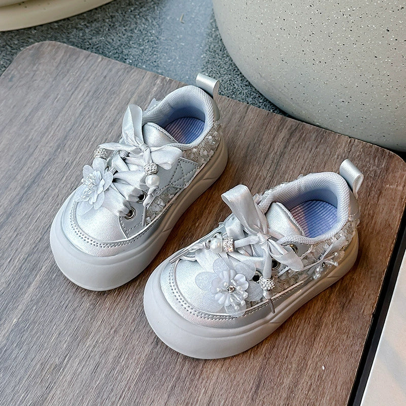 Girls' Floral Sneakers