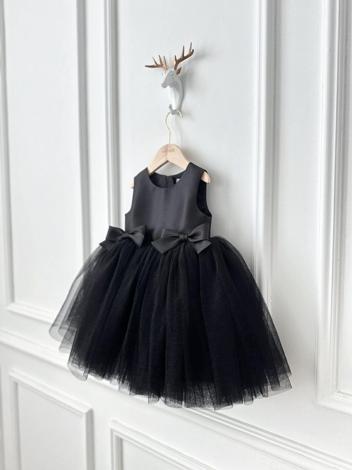 Children's Dress with Bows and Tulle