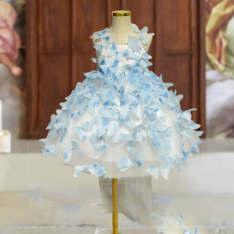 3D Butterfly Children's Party Dress