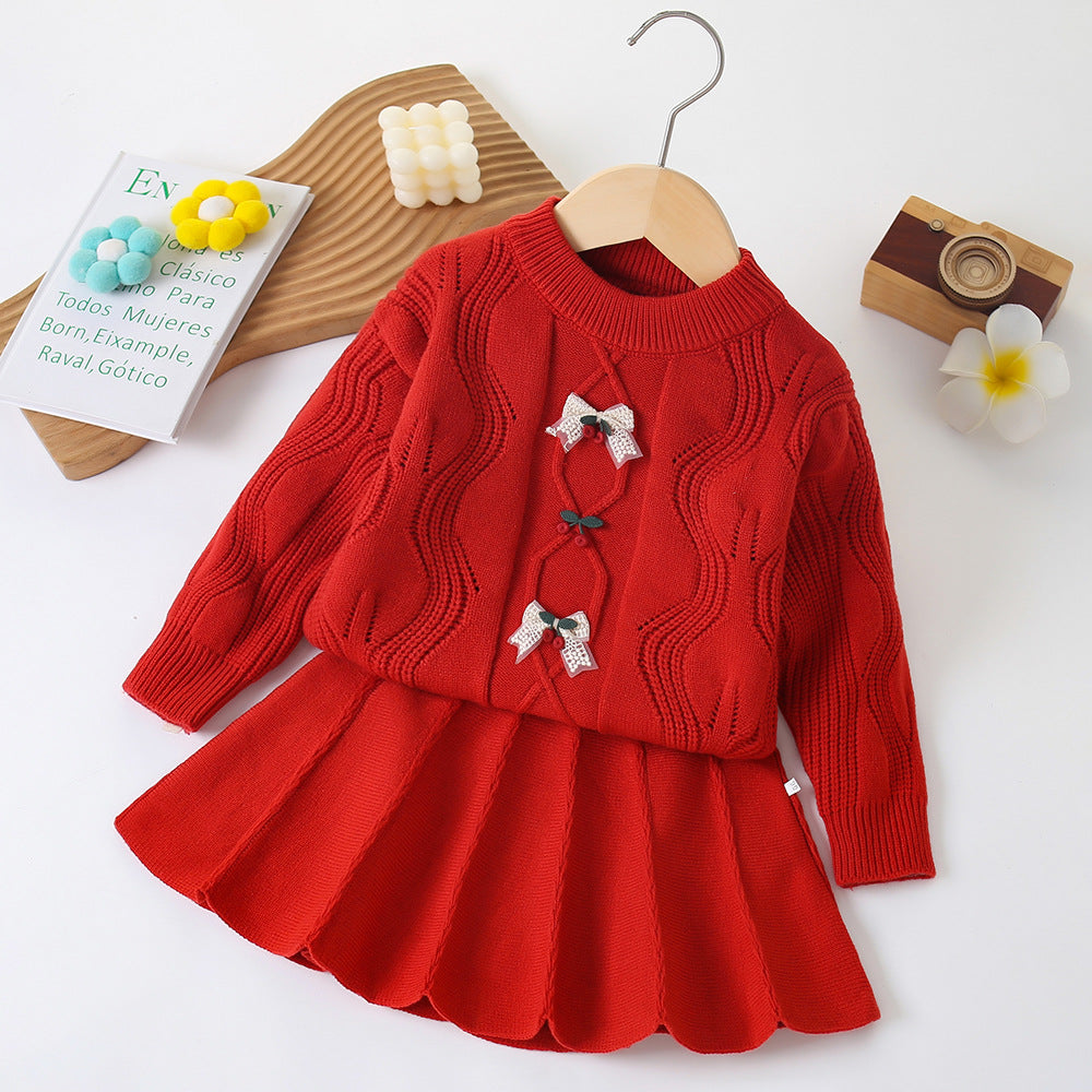 Children's Cherry Knitting Set
