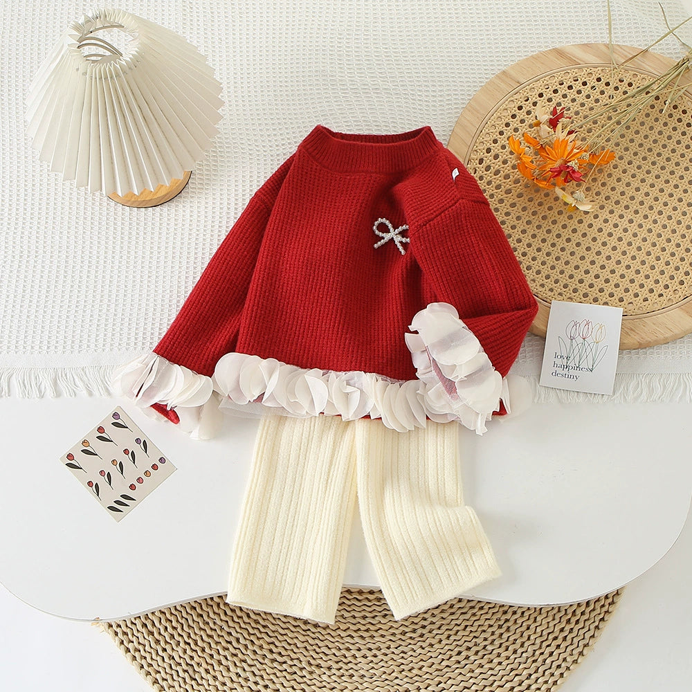 Girls’ Outfit with Hem Details