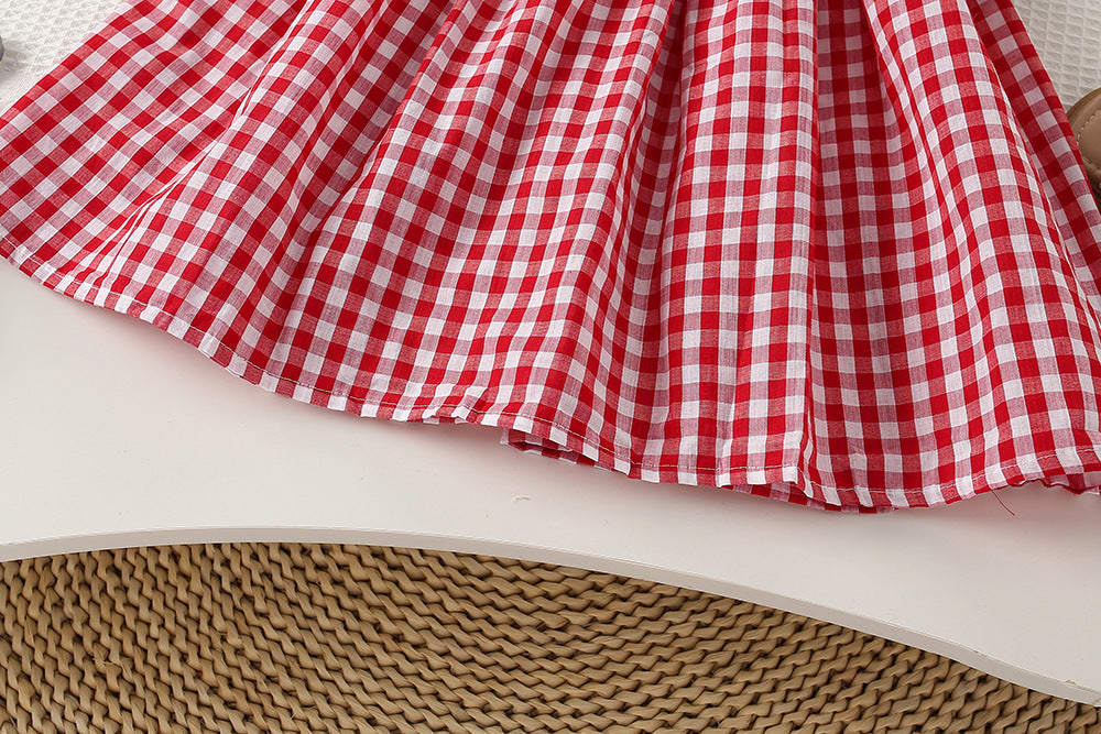 Vestido a cuadros para niños Cerejinhas