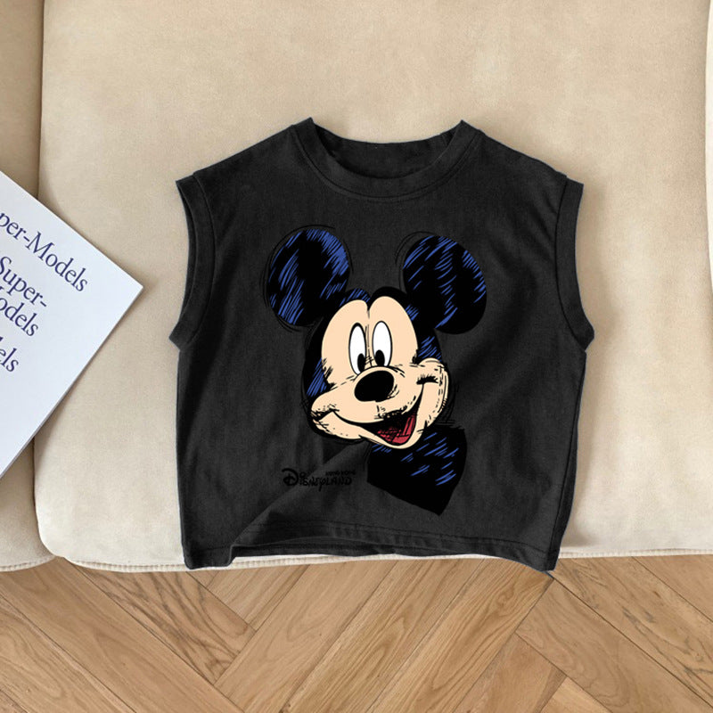 Camiseta de verano infantil de Mickey
