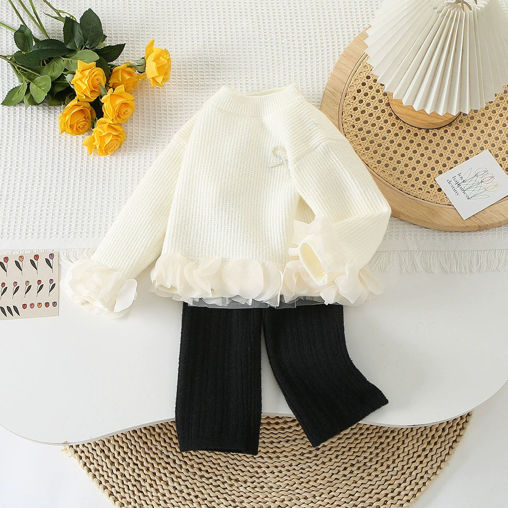 Girls’ Outfit with Hem Details