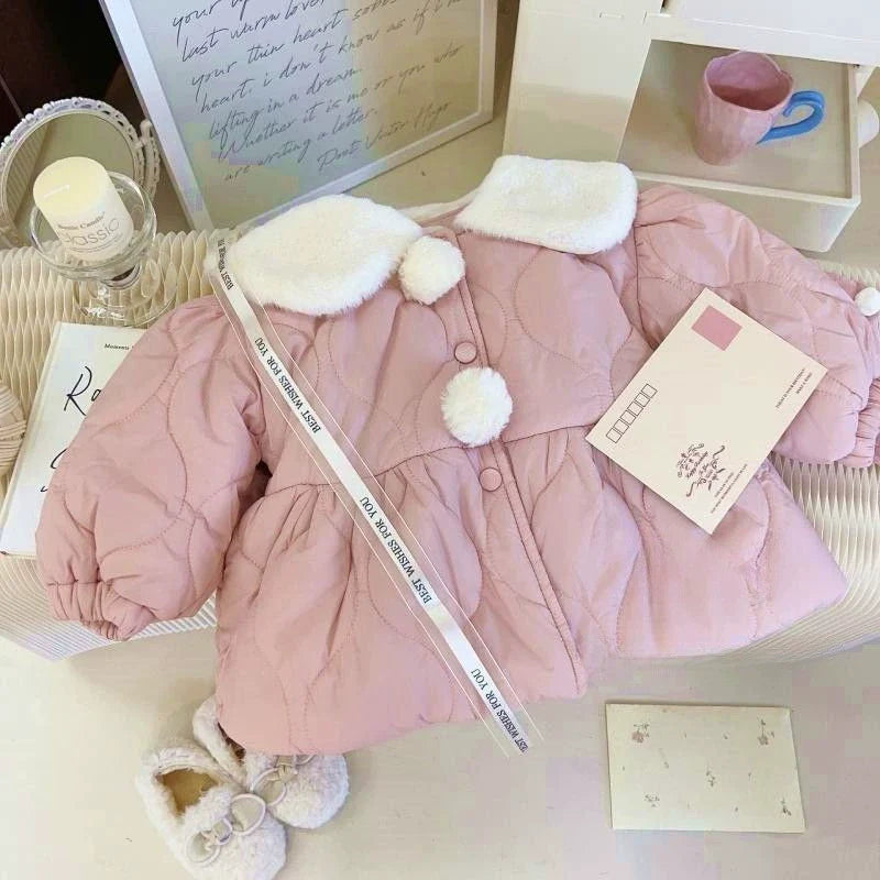 Pink Bunny Girls' Coat
