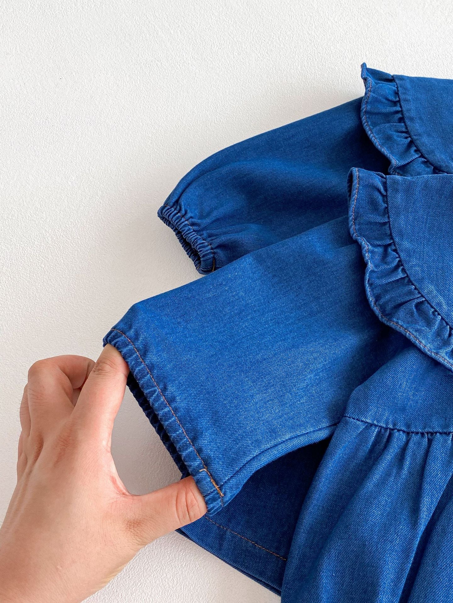 Body/ Denim Dress with Collar